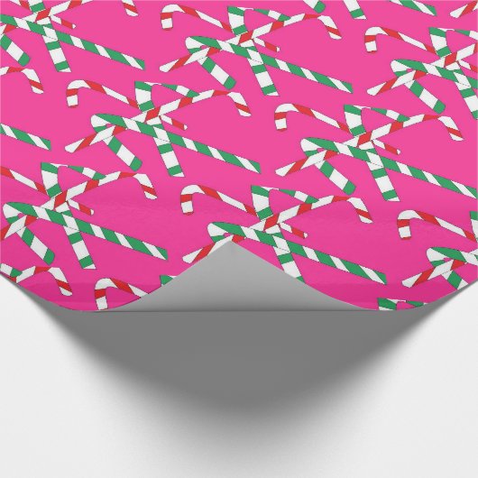 Hot Pink Canons Geschenkpapier (Ecke)