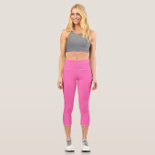 Hot Pink Capri Leggings (Vorderseite)