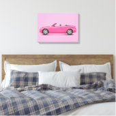 Hot Pink Car Leinwanddruck (Insitu (Schlafzimmer))