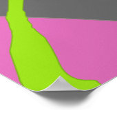 Hot Pink Car Poster drucken (Ecke)