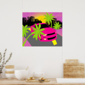 Hot Pink Car Poster drucken (Küche)