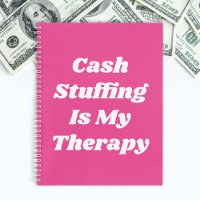 Hot Pink Cash Stuffing ist meine Therapie witzig