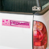 Hot Pink Cheerleader Girl Silhouette Autoaufkleber (Auf Lkw)