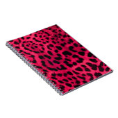 Hot Pink Cheetah Pattern Notizblock (Rechte Seite)