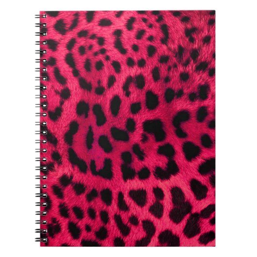 Hot Pink Cheetah Pattern Notizblock (Vorderseite)