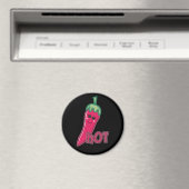 Hot Pink Chili Pepper Magnet (In Situ (Geschirrspüler))
