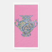 Hot Pink Chinoiserie Ginger Jars Jars Serviette (Vorderseite)