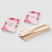 Hot Pink Chrysanthemum Wedding Hand Fan Fächer (Non-assembled)