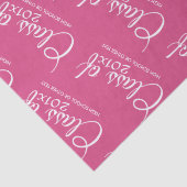 Hot Pink - Class of with Custom Year & High School Seidenpapier (Detail)