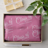 Hot Pink - Class of with Custom Year & High School Seidenpapier (Geschenk)
