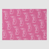 Hot Pink - Class of with Custom Year & High School Seidenpapier (Vorderseite)