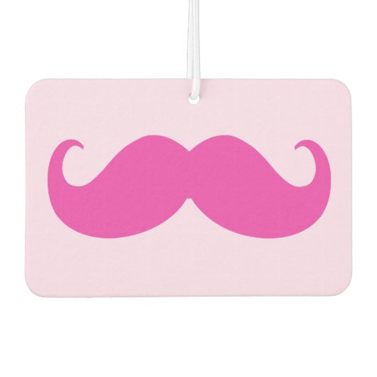Hot Pink Classic Mustache Autolufterfrischer (Vorderseite)