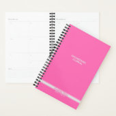 Hot Pink Classic Stripe Spiral Notebook Planer (Anzeige)