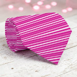 Hot Pink Color Stripes Necktie Krawatte<br><div class="desc">This eye-catching necktie features a vibrant color with bold stripes,  perfect for adding a pop of energy to any outfit. Whether it's for a special occasion or everyday wear,  this stylish accessory is sure to make a statement.</div>