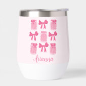 Hot Pink Coquette Pickle Jar und Bow Personalisier (Links)