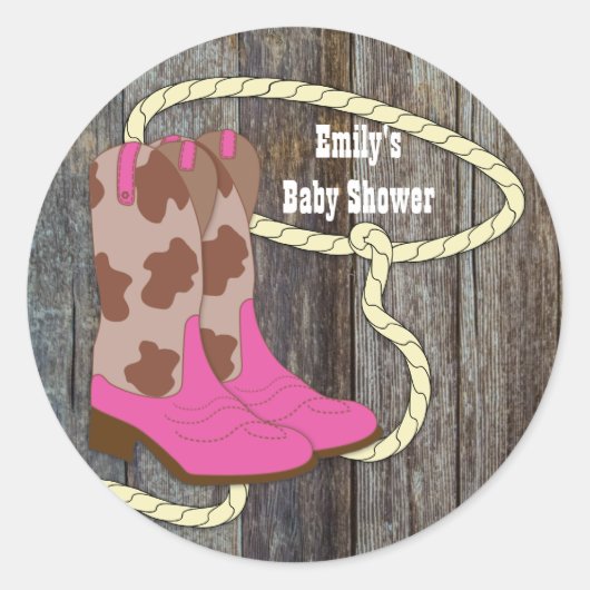 Hot Pink Cowgirl Stickers (Vorderseite)