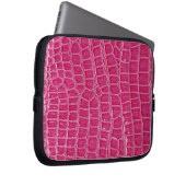 Hot-Pink-Croc-Imitate - Schutzhülle für den Schlau Laptopschutzhülle (Vorne Rechts)