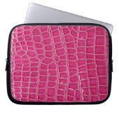 Hot-Pink-Croc-Imitate - Schutzhülle für den Schlau Laptopschutzhülle (Vorderseite)