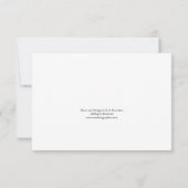 Hot Pink Crysanthemem Floral Dankeschön Hinweise Einladung (Rückseite)