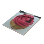 Hot Pink Cupcake - Malerei Fliese (Seite)