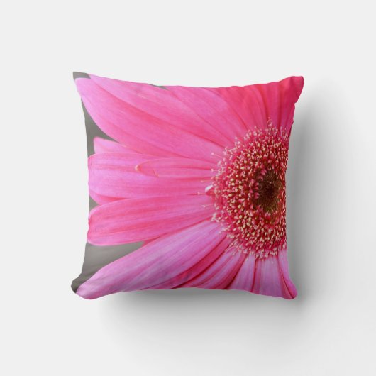 Hot Pink Daisy Kissen (Vorderseite)