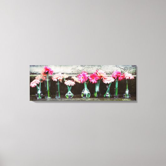 Hot Pink Daisy Leinwanddruck (Vorderseite)