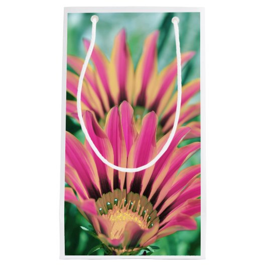 Hot Pink Daisy Petals Kleine Geschenktüte (Vorderseite)