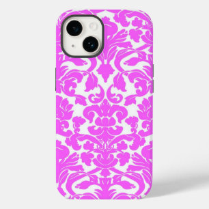 Hot Pink Damask iPhone 14 Fall Case-Mate iPhone 14 Hülle