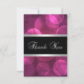 Hot Pink Dankeschön Karten (Vorderseite)