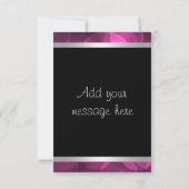 Hot Pink Dankeschön Karten (Rückseite)