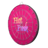 Hot Pink Dartboard Dartscheibe (Vorderseite rechts)