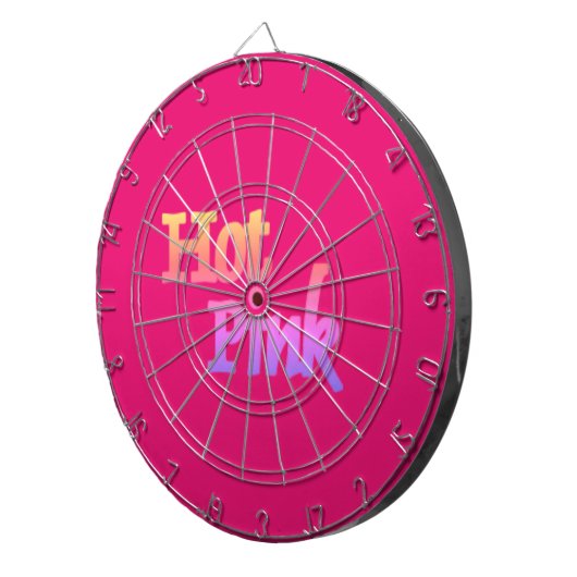 Hot Pink Dartboard Dartscheibe (Vorderseite rechts)