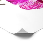 Hot Pink Dendrobium Orchid - Orchideen Hintergrund Poster (Ecke)