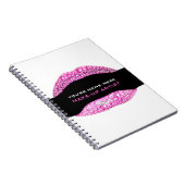 Hot Pink Diamond Bling Make-up Artist 80 Seite Notizblock (Rechte Seite)