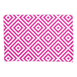 Hot Pink Diamond Muster Pillowcase Kissenbezug