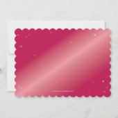 Hot Pink Diamond Spider Web-Halloween-Party Einladung (Rückseite)