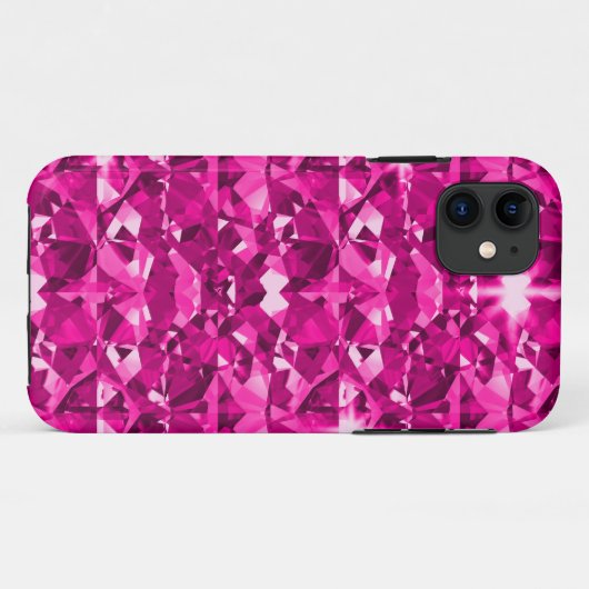 Hot Pink Diamonds Case-Mate iPhone Hülle (Rückseite (Horizontal))