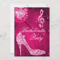 Hot Pink Disco Ball und Sparkle Heelse