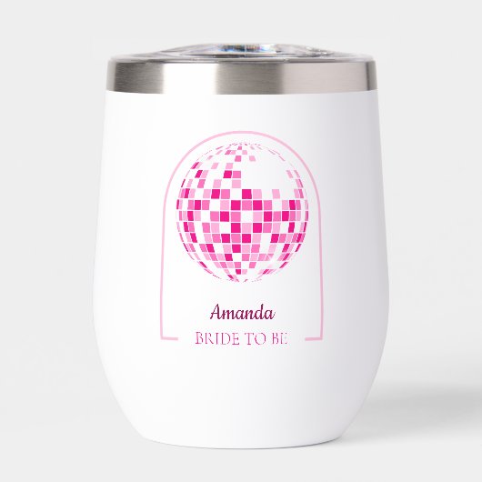 Hot Pink Disco Boogie Brautparty (Vorderseite)