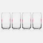 Hot Pink Disco Boogie Brautparty Dosenglas (Rechts)