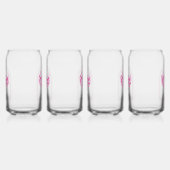 Hot Pink Disco Boogie Brautparty Dosenglas (Links)