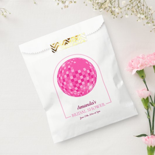 Hot Pink Disco Boogie Brautparty Geschenktütchen (Versiegelt)