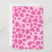 Hot Pink Disco Cowgirl Geburtstagsparty Einladung (Rückseite)