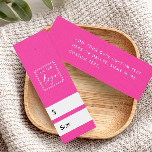 Hot Pink DIY Preis hängen Anhänger mit benutzerdef