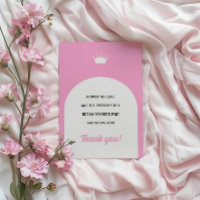 Hot Pink Doll Card, Fashion Doll Danke Karte
