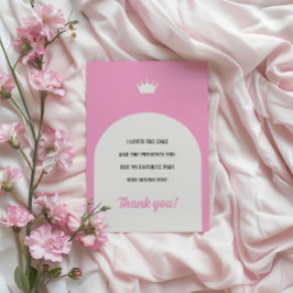 Hot Pink Doll Card, Fashion Doll Danke Karte