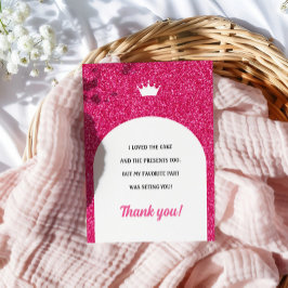 Hot Pink Doll Card, Fashion Doll Danke Karte