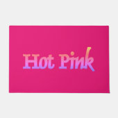 Hot Pink Doormat Fußmatte (Vorderseite)
