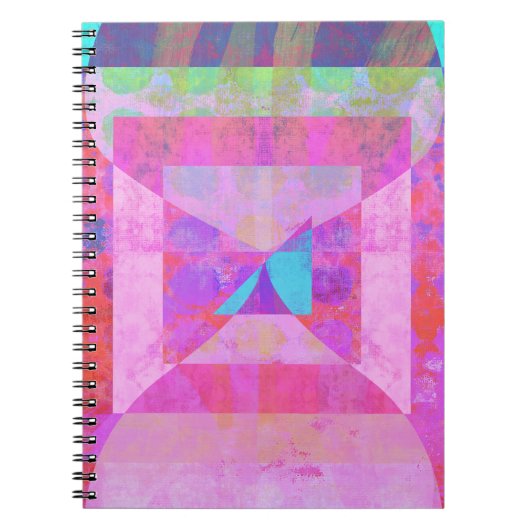 Hot Pink Dream #1 Mixed Media Spiral Notebook Notizblock (Vorderseite)