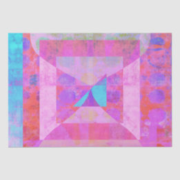 Hot Pink Dream #1 Mixed Media Tissue Paper Seidenpapier